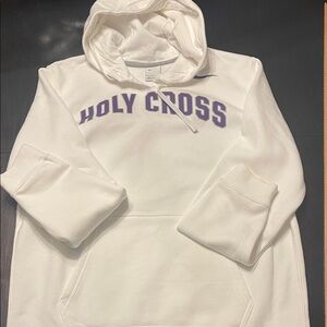 Nike White Hoodie Holy Cross